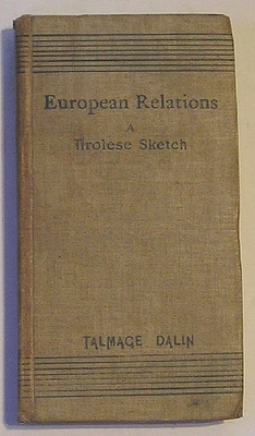 Image for European Relations A Tyrolese Sketch (1891)