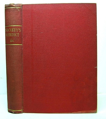 Image for Society's Verdict by the author of My Marriage etc; bound with Mildred's Husband