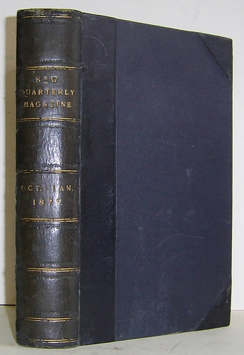 Image for The New Quarterly Magazine, Volume VII (7), October 1876 to January 1877. Contains The House on the Beach