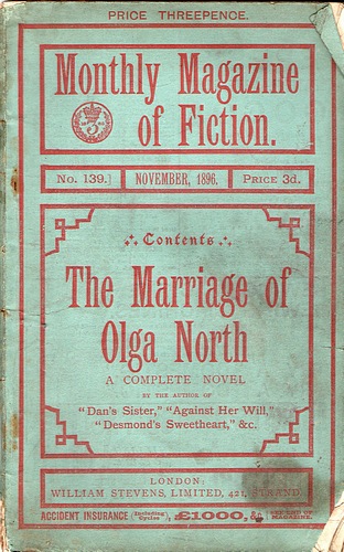 Image for The Monthly Magazine of Fiction: The Marriage of Olga North (No 139, November 1896)
