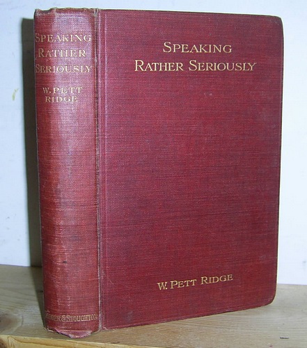 Image for Speaking Rather Seriously (1908)