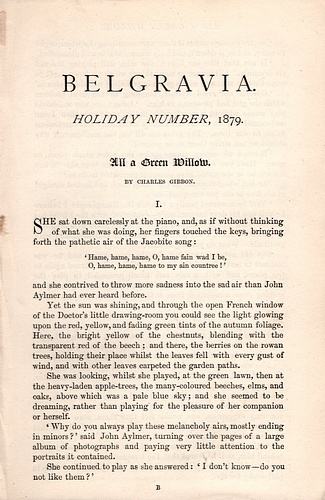 Image for Belgravia Holiday Number for 1879