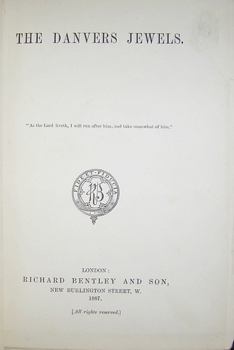 The Danvers Jewels (1887) Image for The Danvers Jewels (1887)