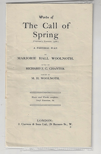 Image for The Call of Spring A Pastoral Play (1915)