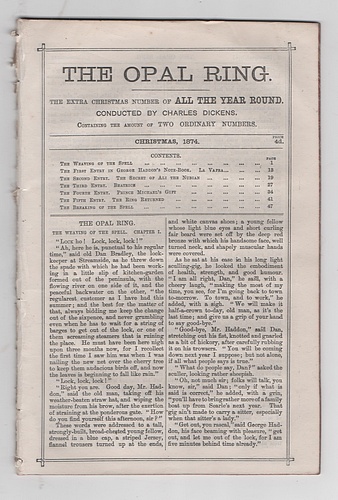 Image for The Opal Ring: Extra Christmas Number for All the Year Round, 1874