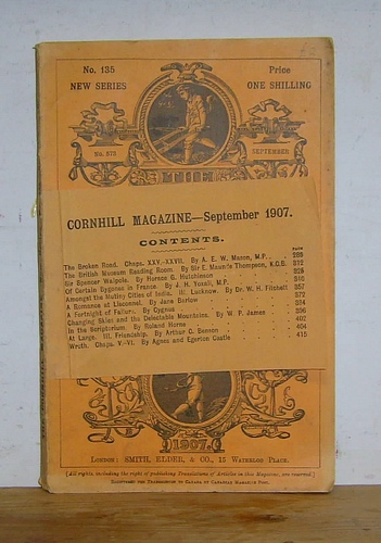 Image for The Cornhill Magazine, New Series, No 135, September 1907